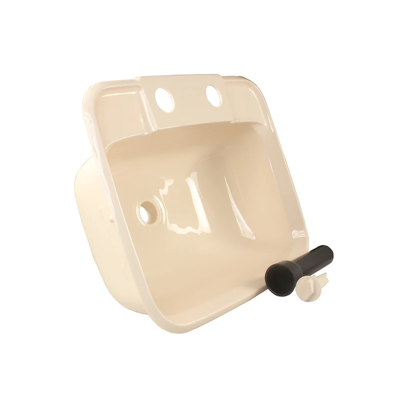 JR Products 95361 Molded Lavatory Sink - Parchment - Image 1