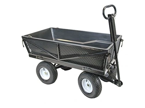 Handy Multi Purpose Tipping Towable Garden Trolley