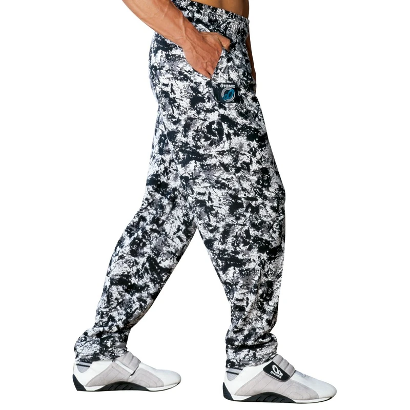 Otomix Men's Baggy Bodybuilding Workout Muscle Pants, Jungle Fever, Medium