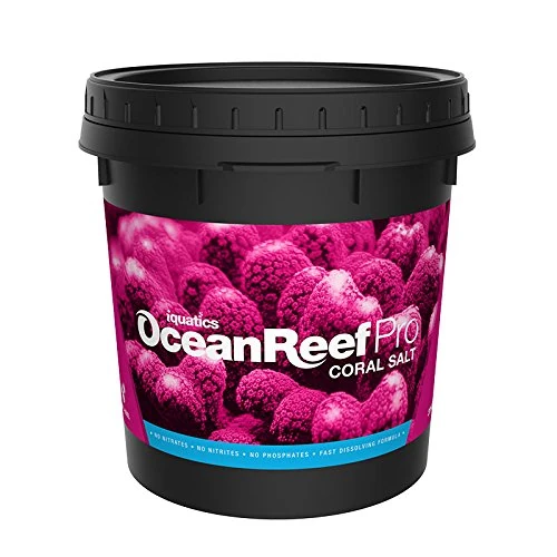 iQuatics Ocean Reef Pro Coral Salt – 20KG Bucket | Advanced Synthetic Formula | Fast-Dissolving, Residue-Free | Perfect Element Balance for Reef Aquariums | Enhances Coral Growth & Vibrancy