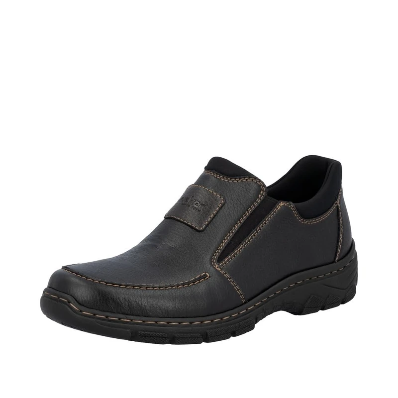 Rieker 19961, Men’s Loafers, Black (Schwarz/Kakao/Schwarz/03), 10.5 UK (45 EU)