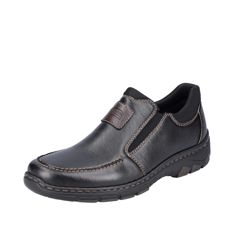 Rieker 19961, Men’s Loafers, Black (Schwarz/Kakao/Schwarz/03), 9.5 UK (44 EU)