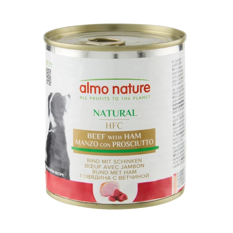 almo nature HFC Cuisine - Beef and Ham - Wet Dog Food (Pack of 12 x 280g tins)