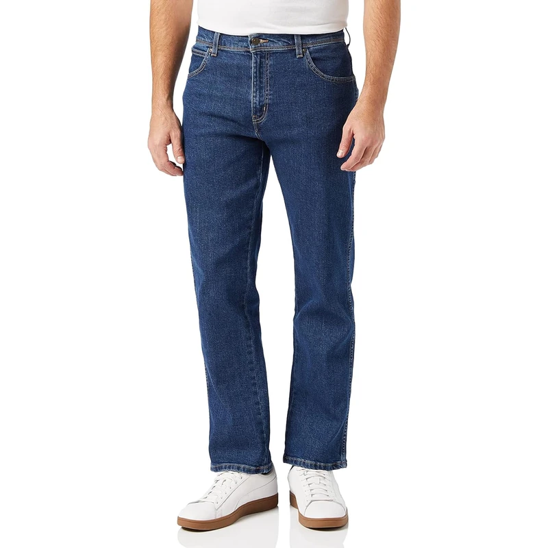 Wrangler Herren Durables Regular Fit Jeans, Darkstone, 34W / 34L