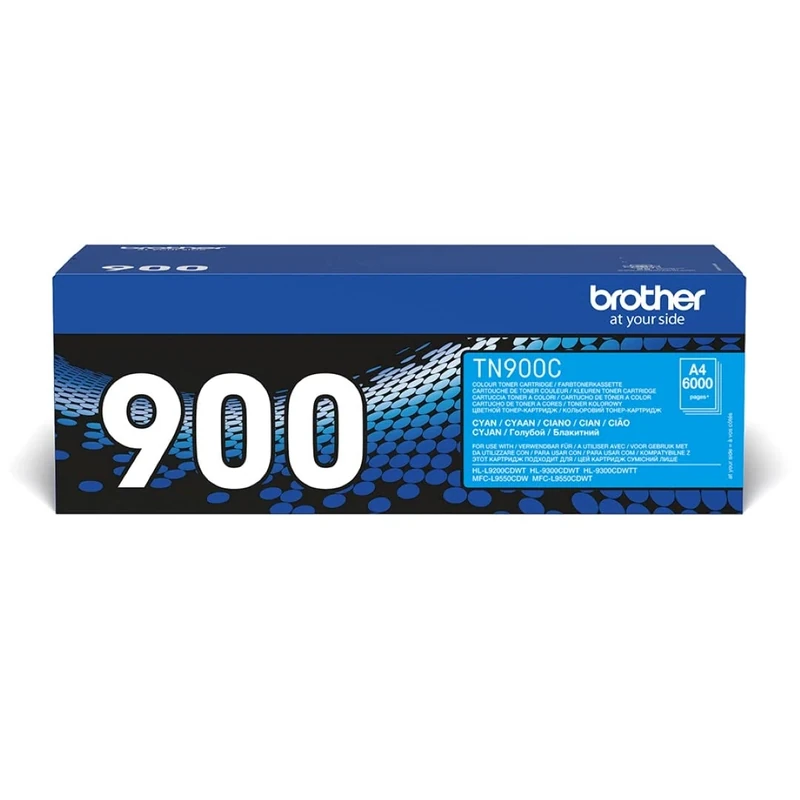 Brother TN-900C Toner Cartridge, Cyan, Single Pack, Ultra High Yield, Includes 1 x Toner Cartridge, Brother Genuine Supplies
