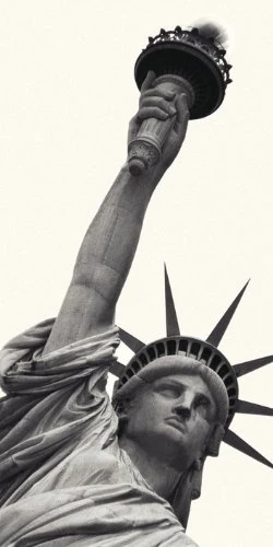 Pyramid International Amy Gibing's Statue of Liberty Canvas Print, Multi-Colour, 50 x 100 cm