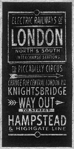 The Art Group Barry Goodman Electric Railways of London Canvas Print, Multi-Colour, 50 x 100 cm