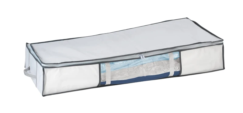 WENKO 7450023100 Vacuum Soft Underbed Box, Polypropylene, 105 x 15 x 45 cm, White
