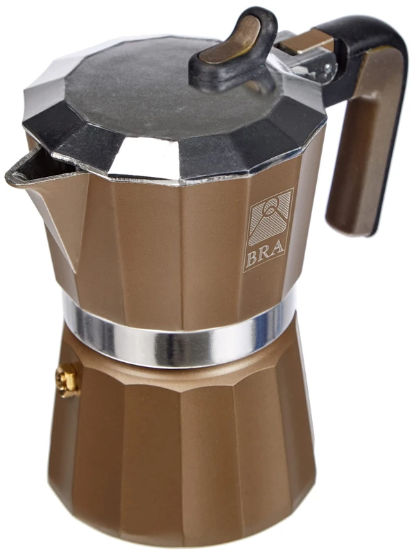 Braisogona Titanium Aluminium 3 Cups Coffee Maker