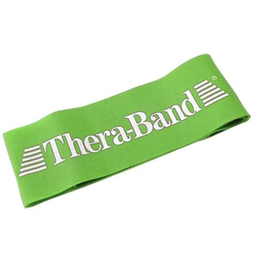 THERABAND Loop Resistance Bands Green Heavy 30.5cm Pack of 10 | Closed Loop Bands for Leg Workouts, Rehabilitation & Mobility Training