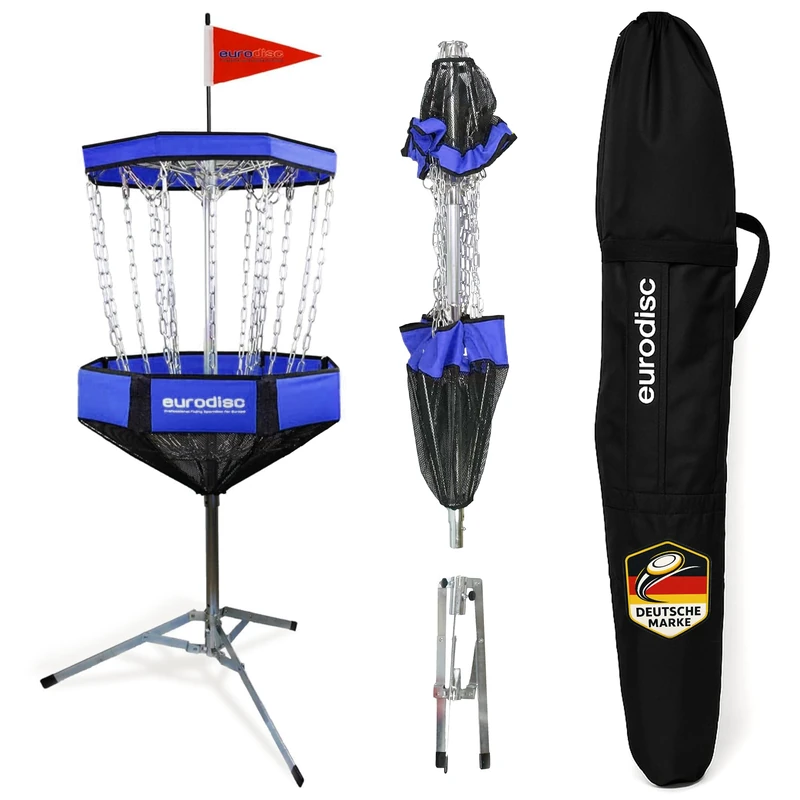 Euro Disc Chainwalker Blue Disc Golf Basket Similar DGA Mach-Lite Incl.. 1x Putter