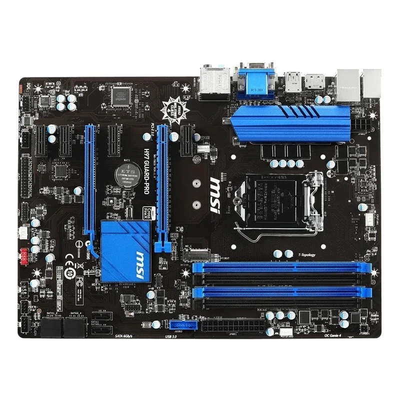 MSI H97 GUARD-PRO Intel LGA1150 H97 ATX Motherboard (4x DDR3, 6x USB3.0, 6x USB2.0, GBE, LAN, DVI, VGA, DP)