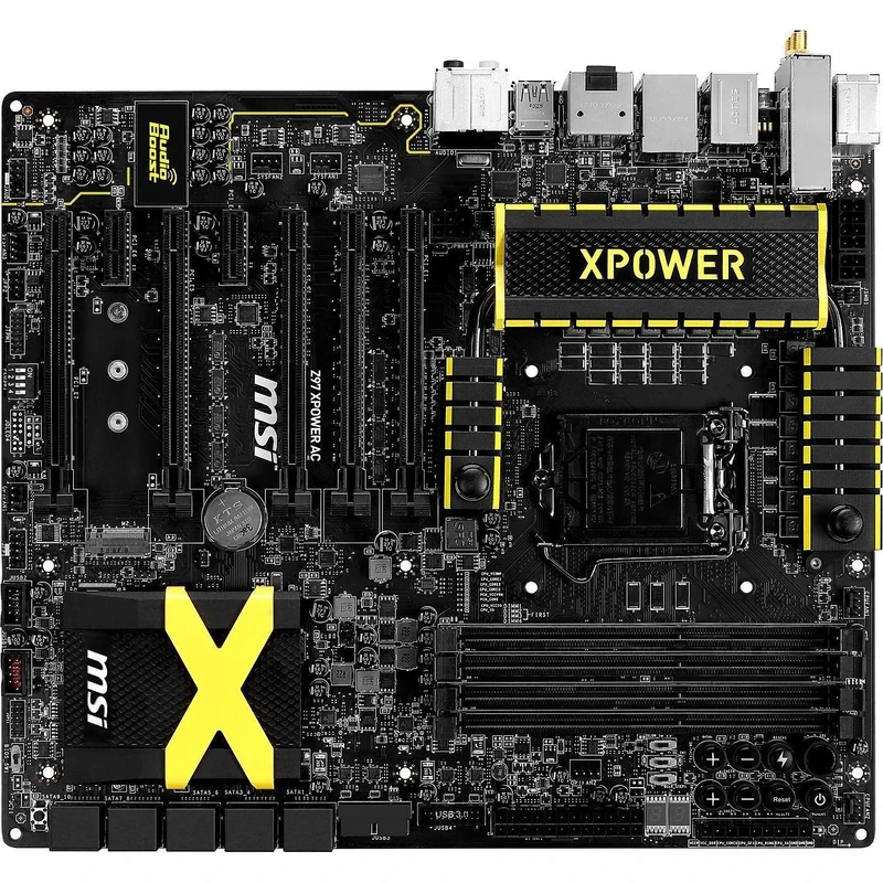MSI Z97 XPOWER AC Intel LGA1150 Z97 ATX Motherboard (4x DDR3, 12x USB3.0, 6x USB2.0, GBE, LAN, HDMI, DP)