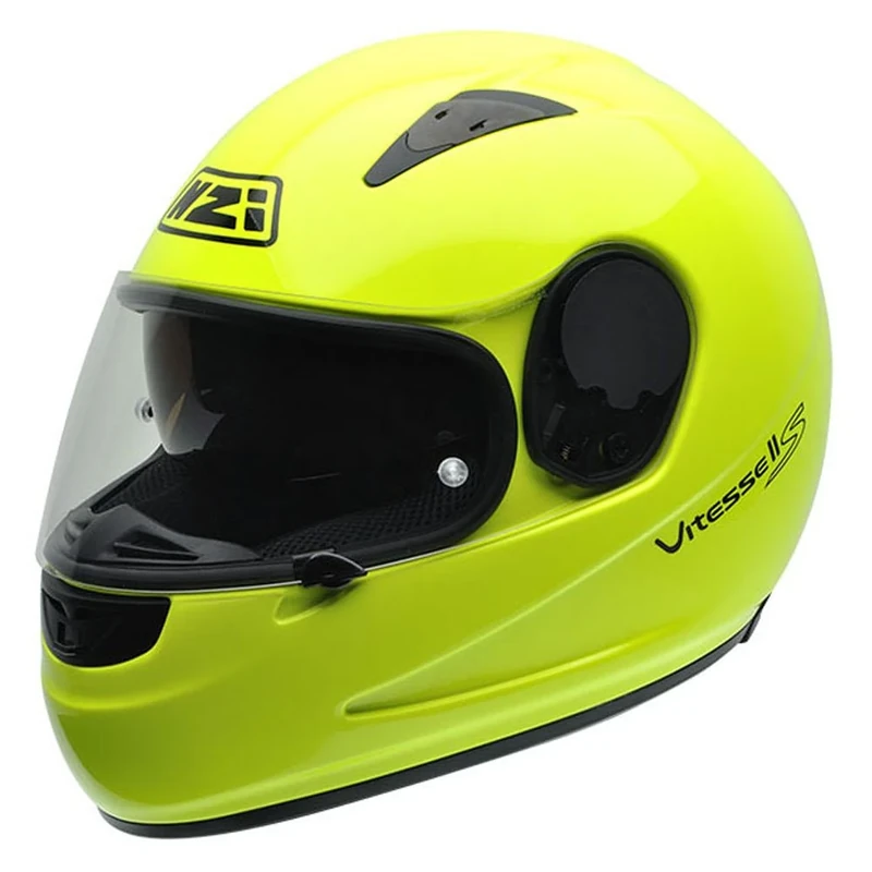 NZI Vitesse II Motorbike Helmet, Fluo Yellow, 55-56