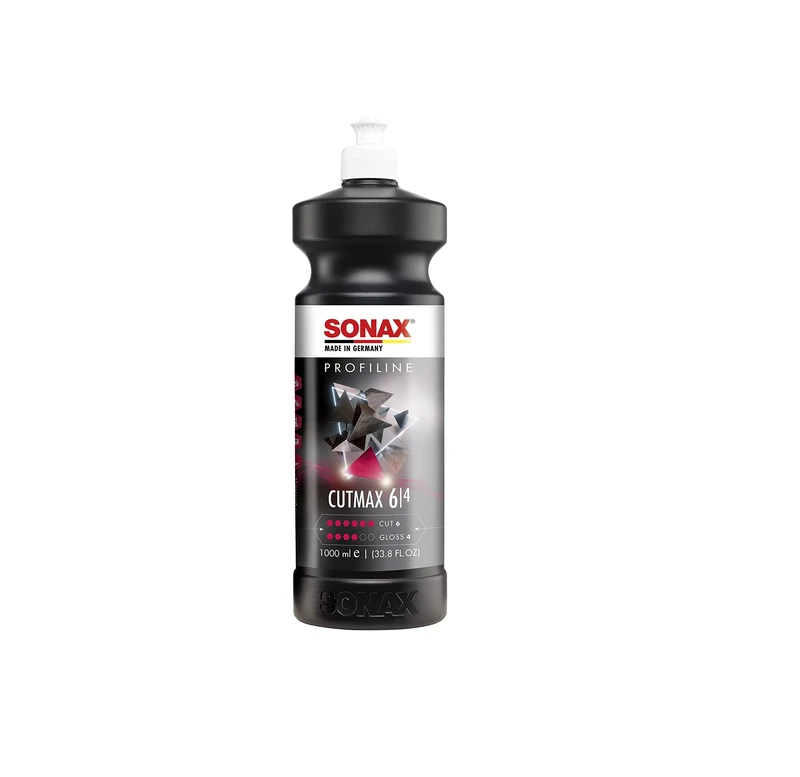 SONAX PROFILINE Cutmax (1 Litre) - High Effective Abrasive Polish for Weathered and Scratched Paintwork. Silicone-free | Item No. 02463000