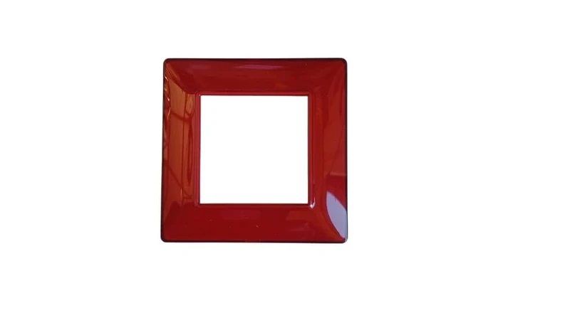 Vimar Reflex 14642.51 Plate 2 Switches Technopolymer Ruby - Image 1