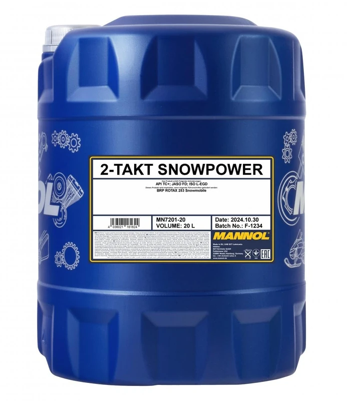 MANNOL 2-Stroke Snow Power API TC + 1 Litre