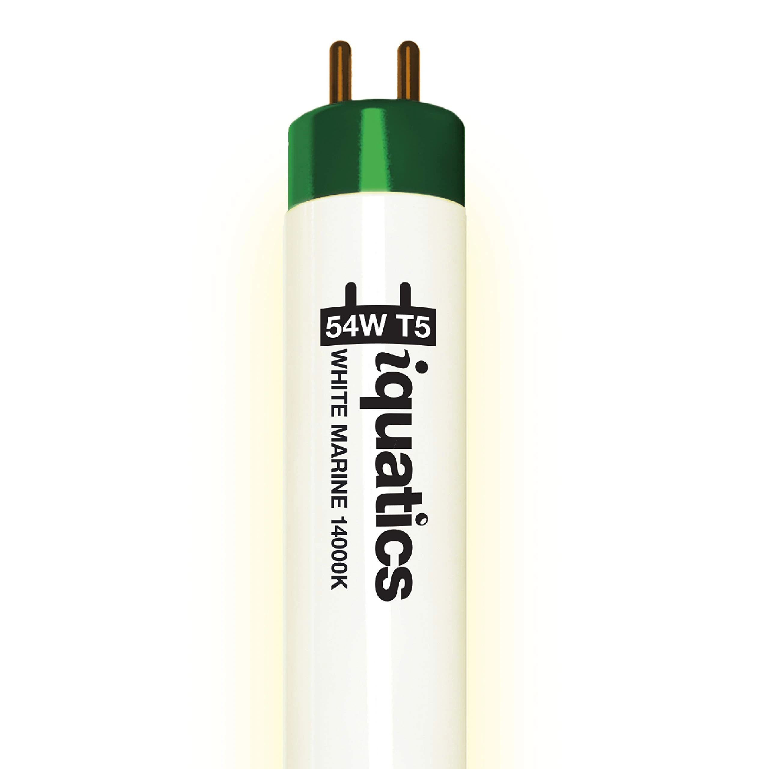 iQuatics Juwel Compatible Aquarium Fluorescent Light Bulb T5 (Single), White 14000k, 54w 1200mm 48”