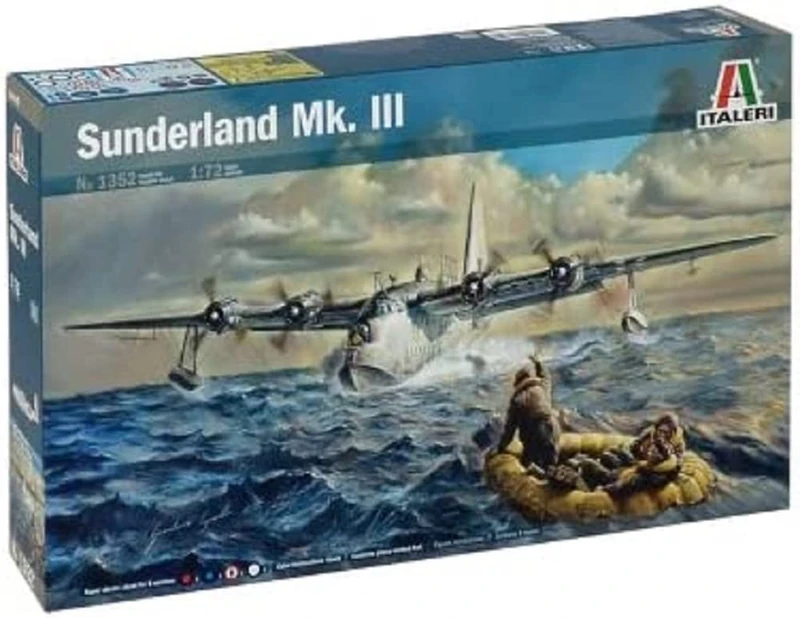 Italeri 510001352-1:72 Sunderland Mk. III Model Plane