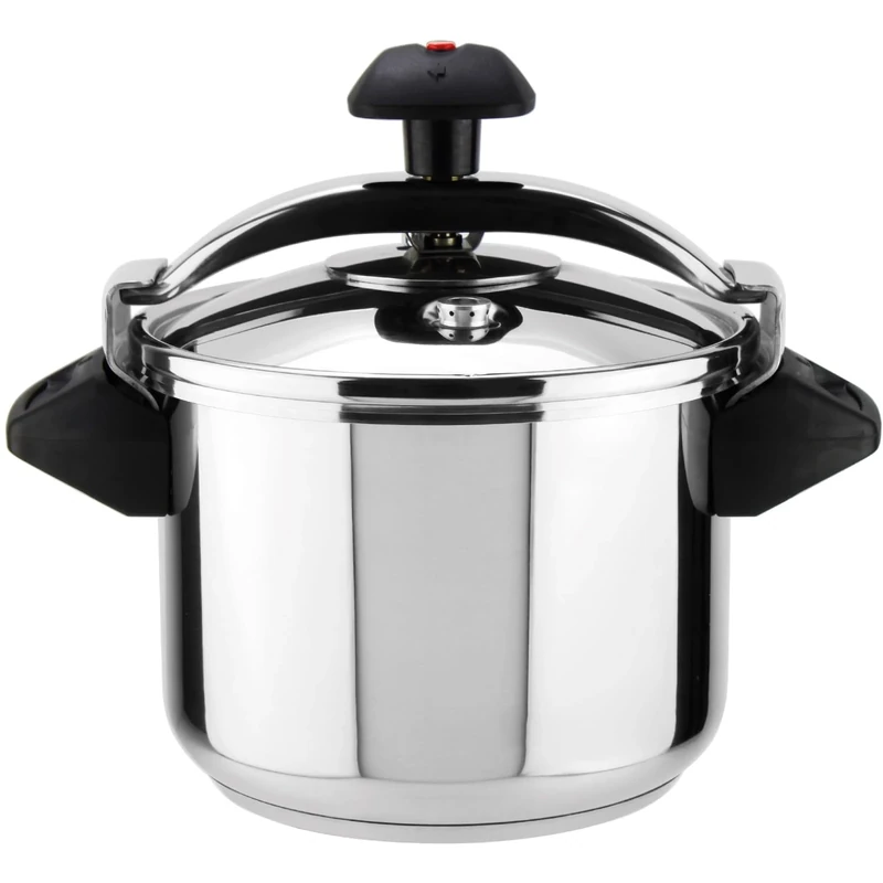 MAGEFESA Inoxtar Stainless Steel Pressure Cooker, Black, 6 Litres