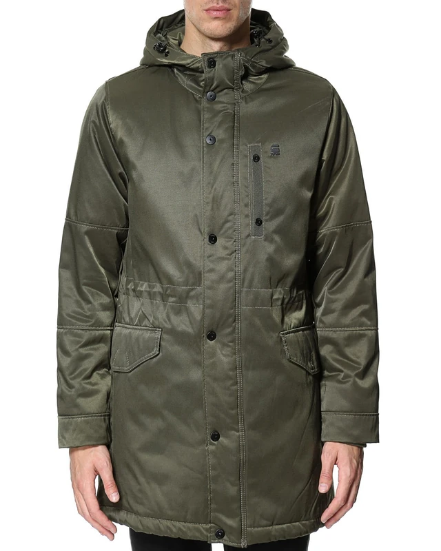G-STAR RAW Men's vrdm ptrl HDD p Coat, Green (Combat), Large