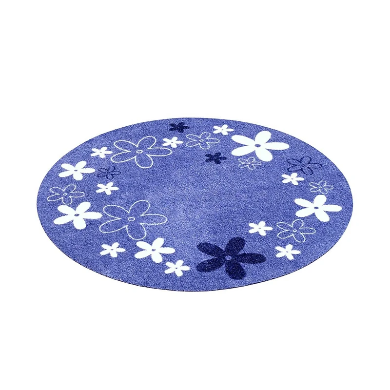 Zala Living Rug Round Children's Room, Polyamide, Blue, 100 x 100 x 0,7 cm
