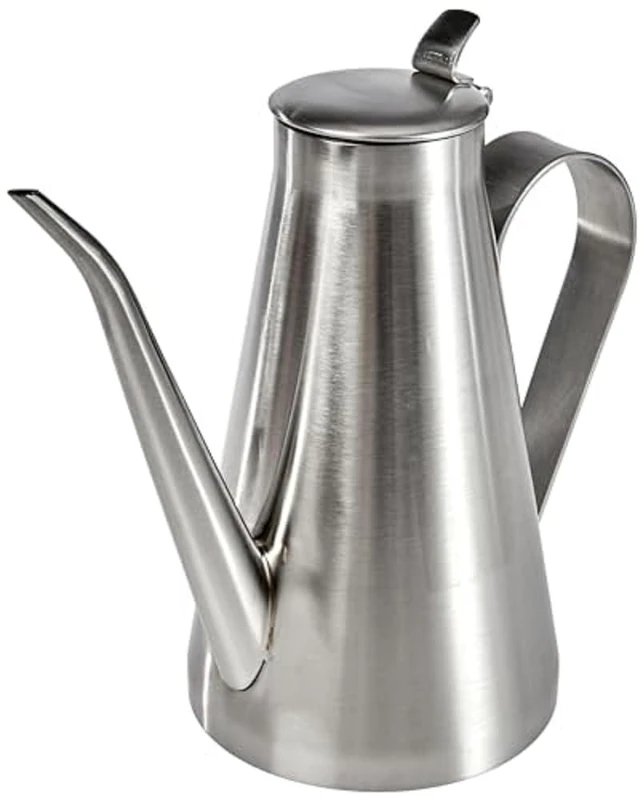 Braisogona Professional Stainless Steel Oil Server, 0.75 L, Silver