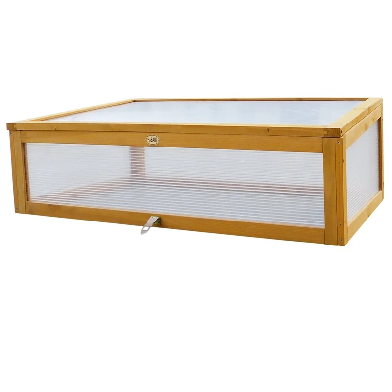 Habau Cold Frame Attachment for Raised Bed, Yellow, 115 x 53 x 32 cm