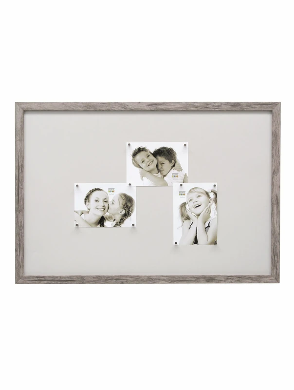 Deknudt Frames - S45RH7M - Panel Photo Frame - Magnetic - 10 Magnets - Grey/Beige - 40 x 60 cm