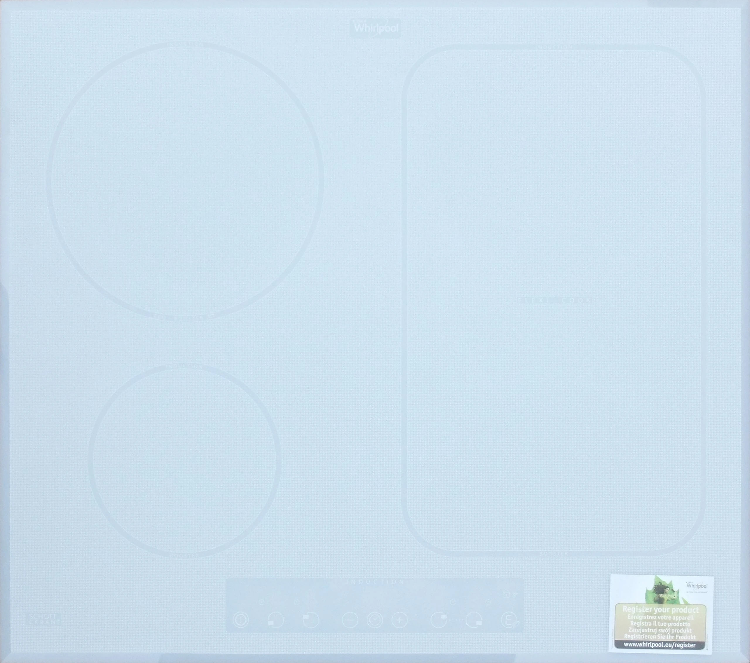 Whirlpool ACM 808/BA/WH Built-In Induction White Hob