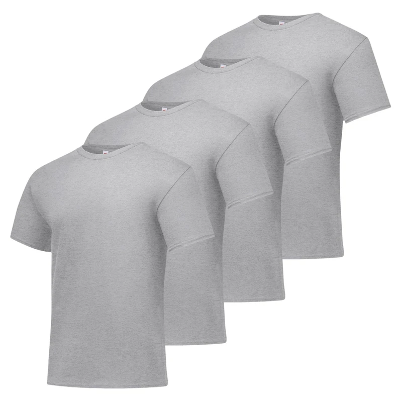 Hanes Men's ComfortSoft T-Shirt (Pack of 4),Light Steel,3X-Large