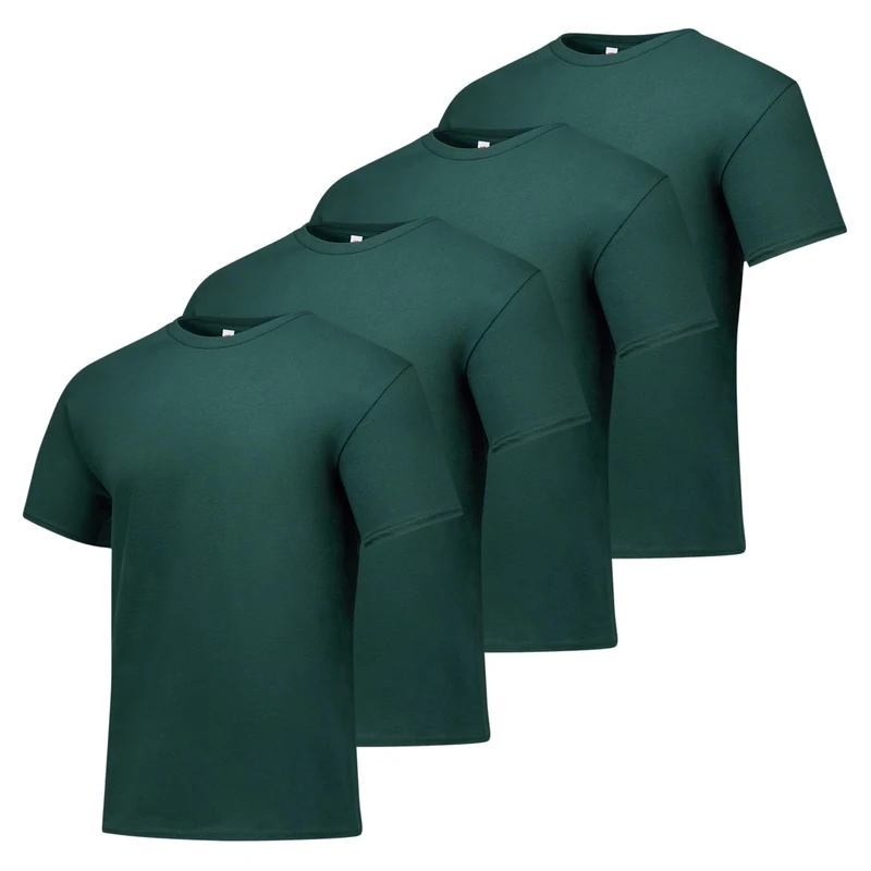 Hanes Men's ComfortSoft T-Shirt (Pack of 4),Deep Forest,XX-Large - Image 1