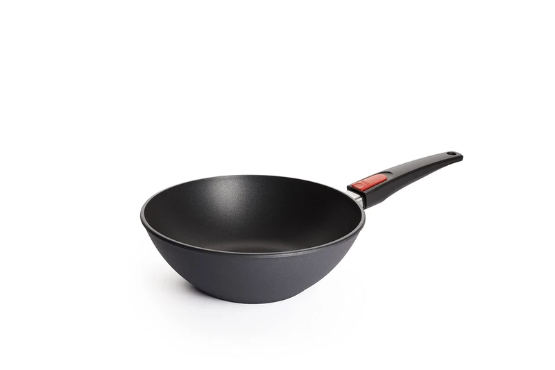 Woll Diamond Lite Wok and Stirring Pan, Diameter 26 cm, 9 cm High, with Removable Handle, Suitable for Ceramic, Gas, Electric, Halogen - Not Suitable for Induction Cookers, Cast Aluminium, Non-Stick