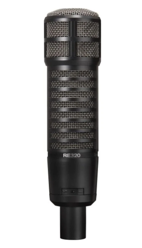 Electro-Voice RE320 Large Diaphragm Dynamic Vocal Microphone, Black, 9.00 x 1.00 x 1.00 inches