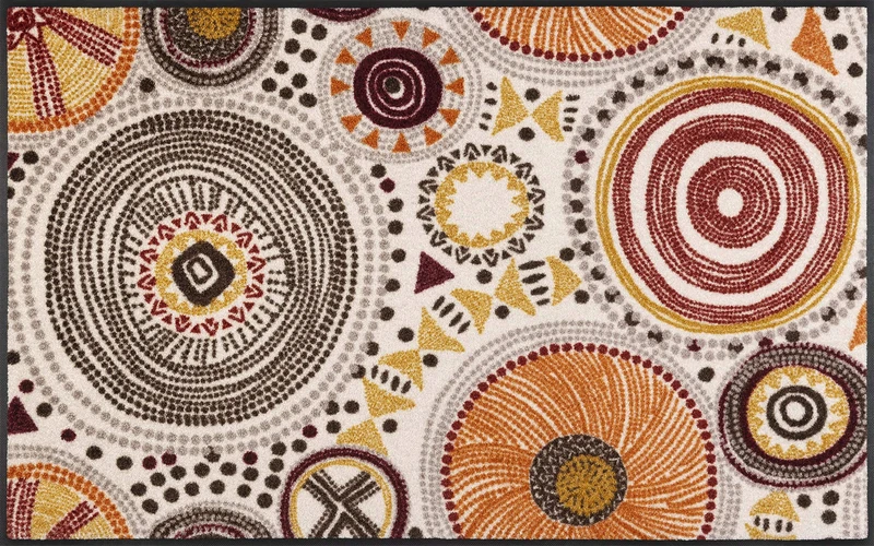 Wash+Dry Doormat, Polyamide Back: Nitrile Rubber, Multicoloured, 75 x 120 cm