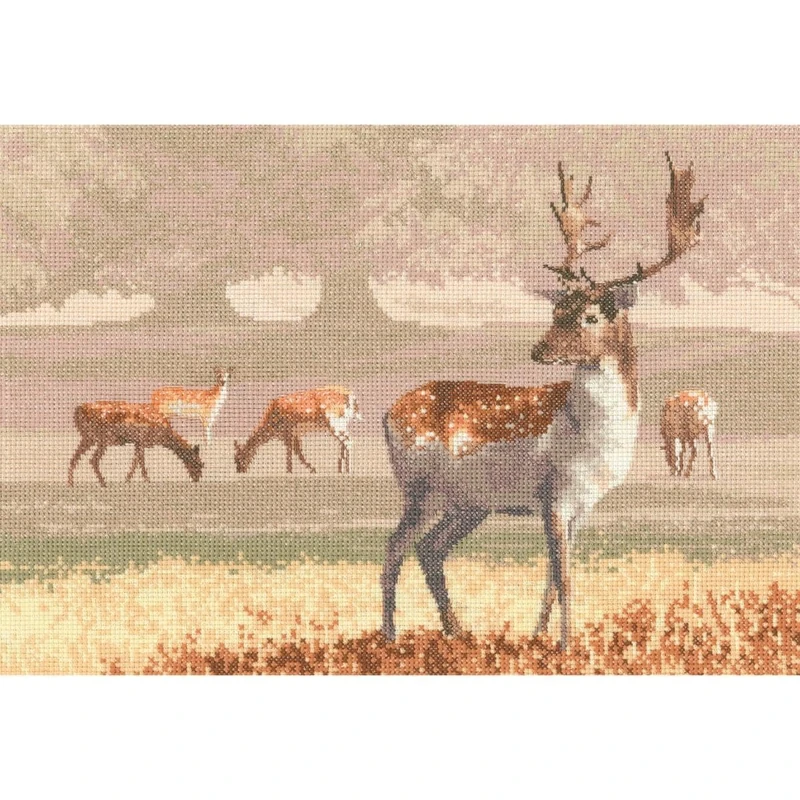Heritage JCDK1212-A Counted Cross Stitch Kit Aida Wildpark (A) 32x22cm - Image 1
