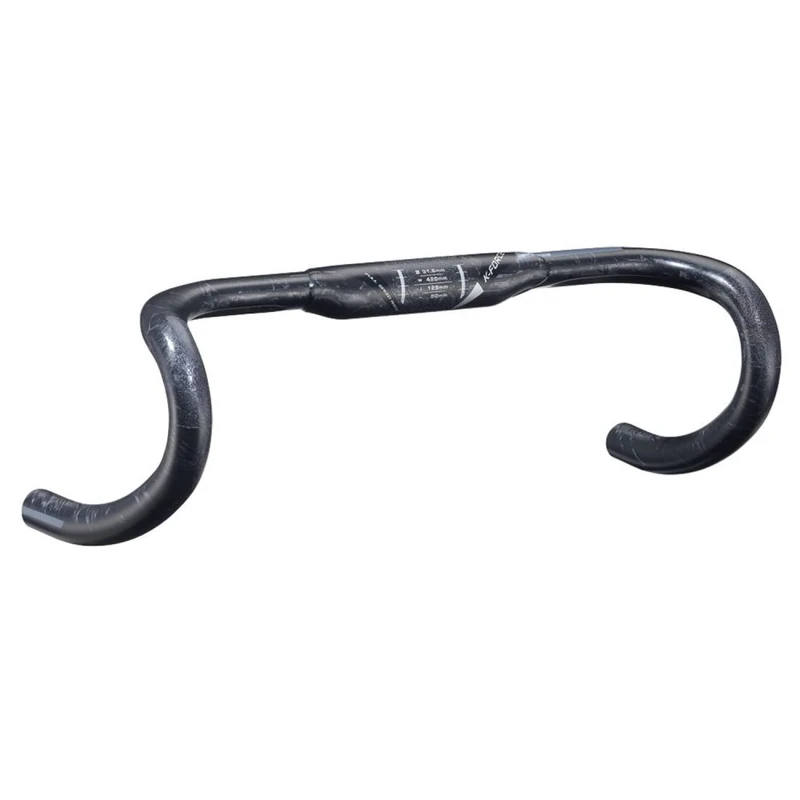FSA K-Force Compact Graphic V14 Drop Bar - Black/Grey, 42 cm