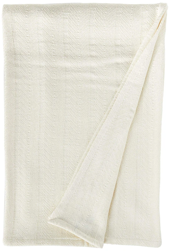 Eddie Bauer - Queen Blanket, Lightweight Cotton Bedding, All Season Home Decor (Herringbone Pattern, Queen)