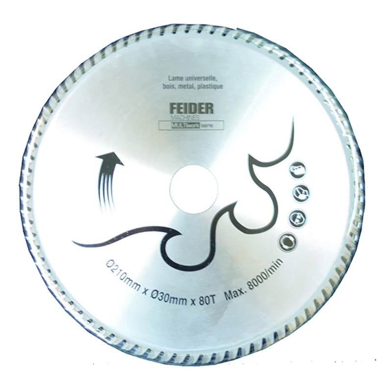 Feider F210LU Universal Multi-Material Blade 210 x 30 mm 80 Teeth - Image 1