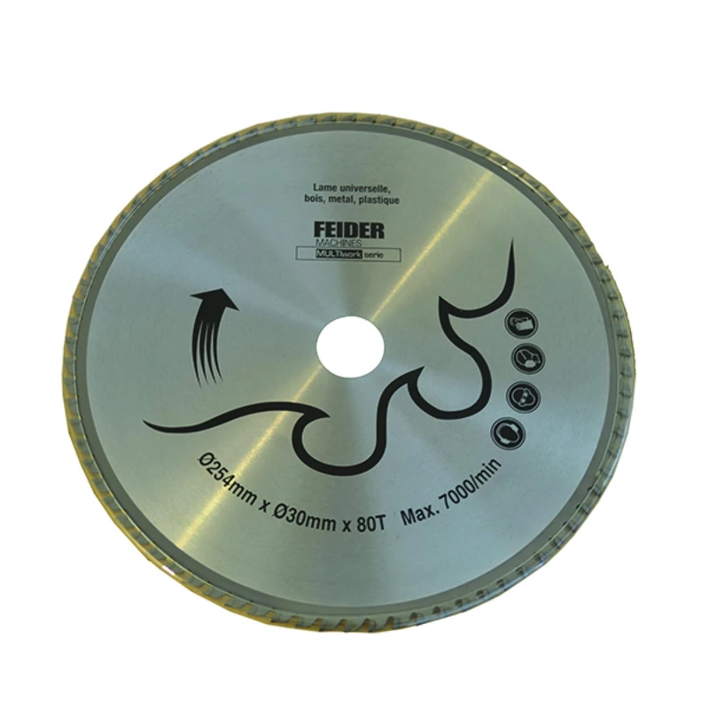 Feider F254LU Universal Multi-Material Blade 254 x 30 mm 80 Teeth - Image 1