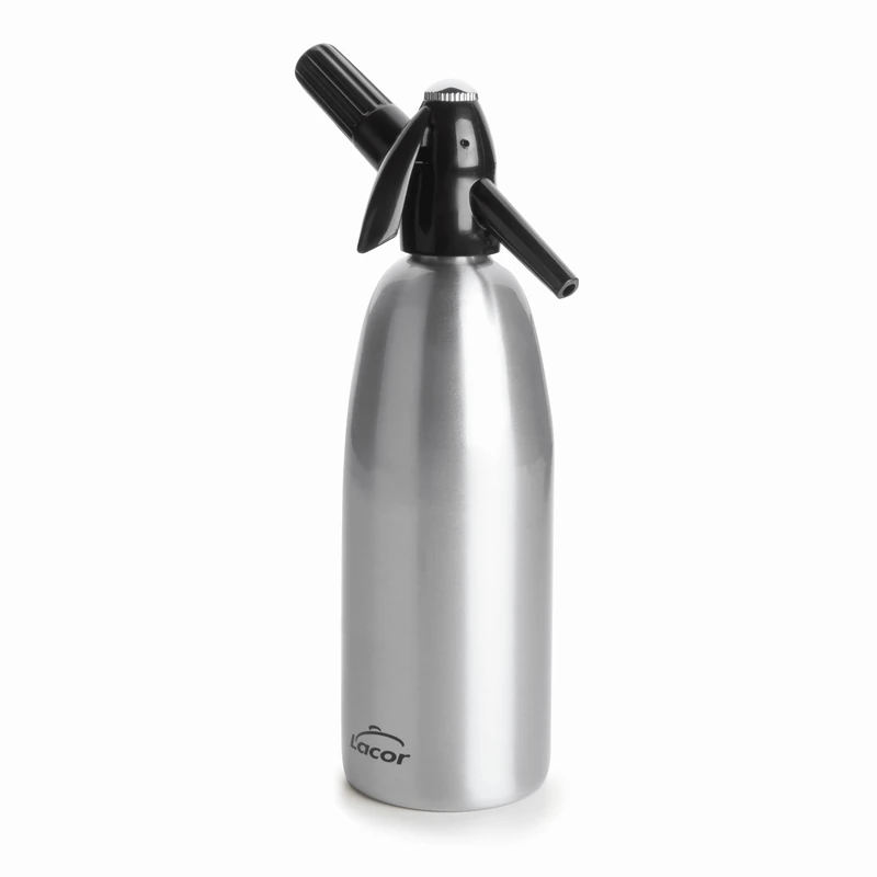 Lacor 68601 Soda Maker Bottle, 30 x 10 x 39 cm, Silver