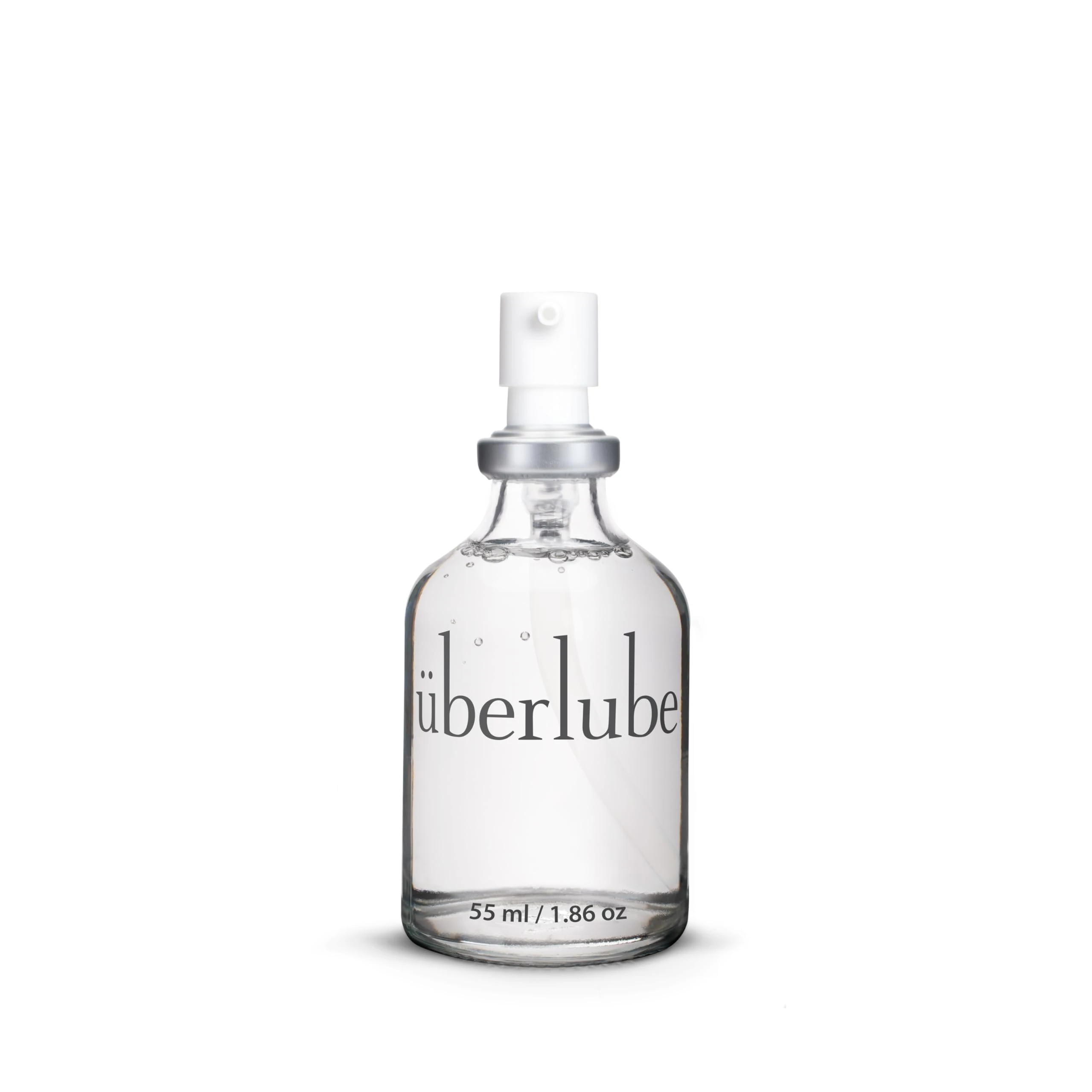 Überlube Luxury Lubricant | Latex-Safe Natural Silicone Lube with Vitamin E | Unscented, Flavorless, Zero Residue, Works Underwater - 55ml