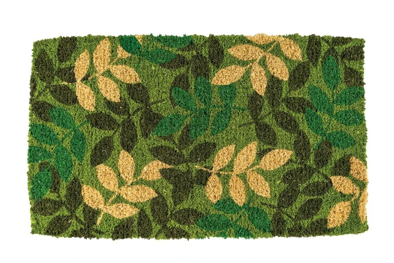 Notrax, Green Leaf, Handmade Natural Coir Doormat, Entry Mat for Indoor or Outdoor Use, 18"x30", C11 (C11S1830GL)