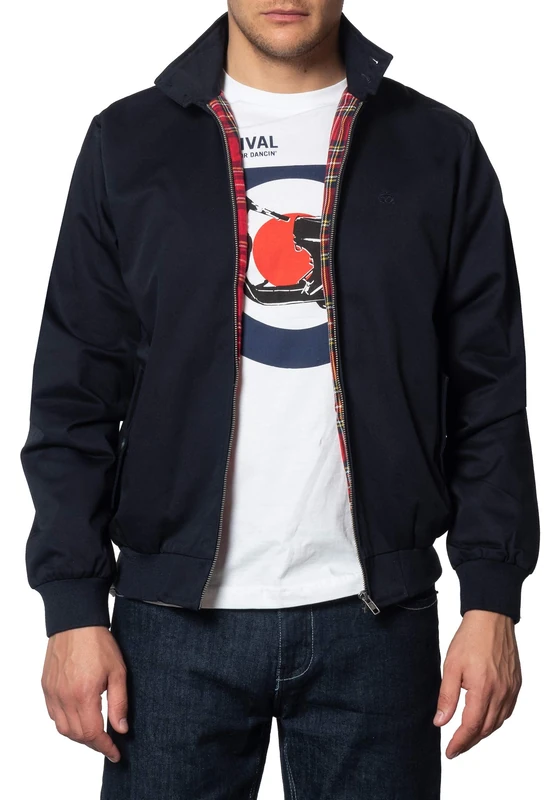 Merc of London Men's Harrington Jacket - Blue - X-Small