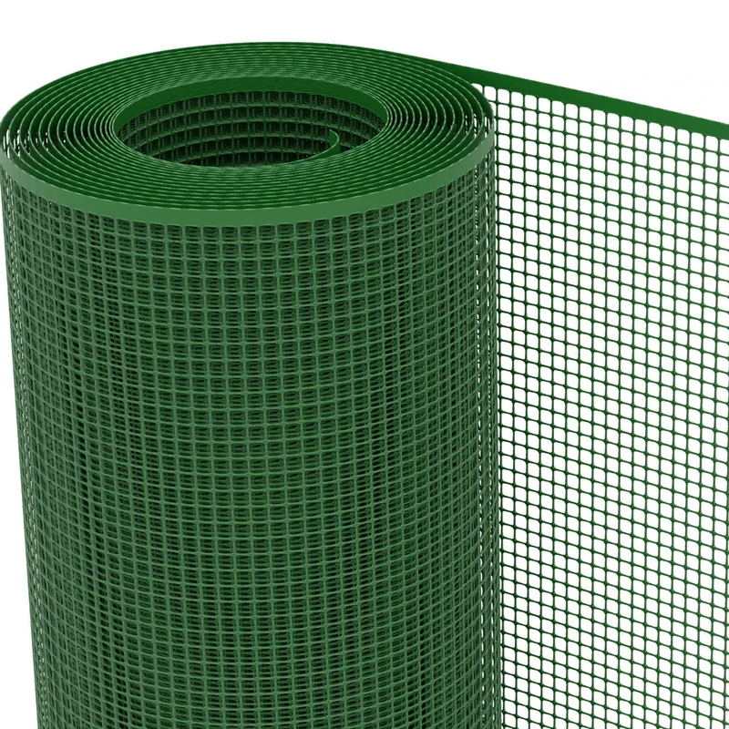 tenax Quadra 10 Green 0.8 x 50 m, Plastic Protective Net for Balconies, Terraces, Gates and Fences