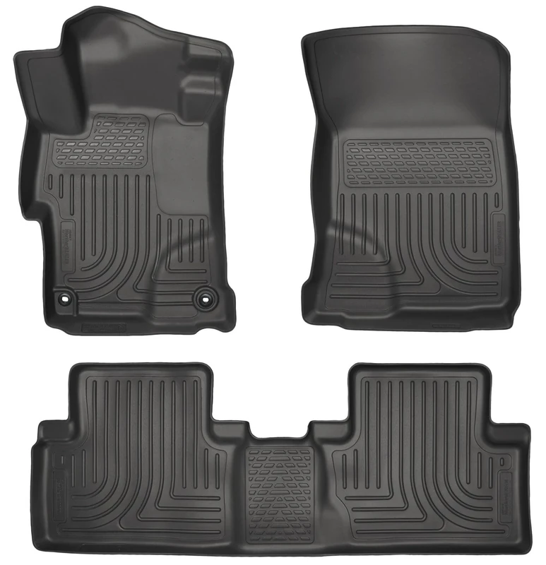 Husky Liners 99441 Fits 2014-15 Honda Civic - with 4 Doors Weatherbeater Front & 2nd Seat Floor Mats, Black