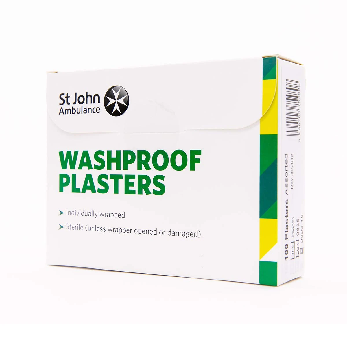 St John Ambulance Assorted Washproof Plasters - Pack of 100