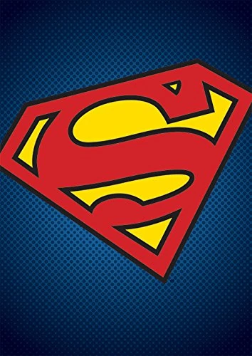 Pyramid International DC Comics Superman Symbol Canvas Print, Multi-Colour, 85 x 120 cm