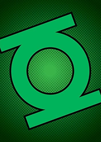 Pyramid International DC Comics Green Lantern Symbol Canvas Print, Multi-Colour, 85 x 120 cm