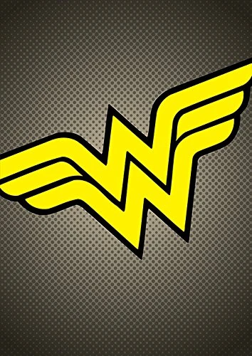 Pyramid International DC Comics Wonder Woman Symbol Canvas Print, Multi-Colour, 85 x 120 cm